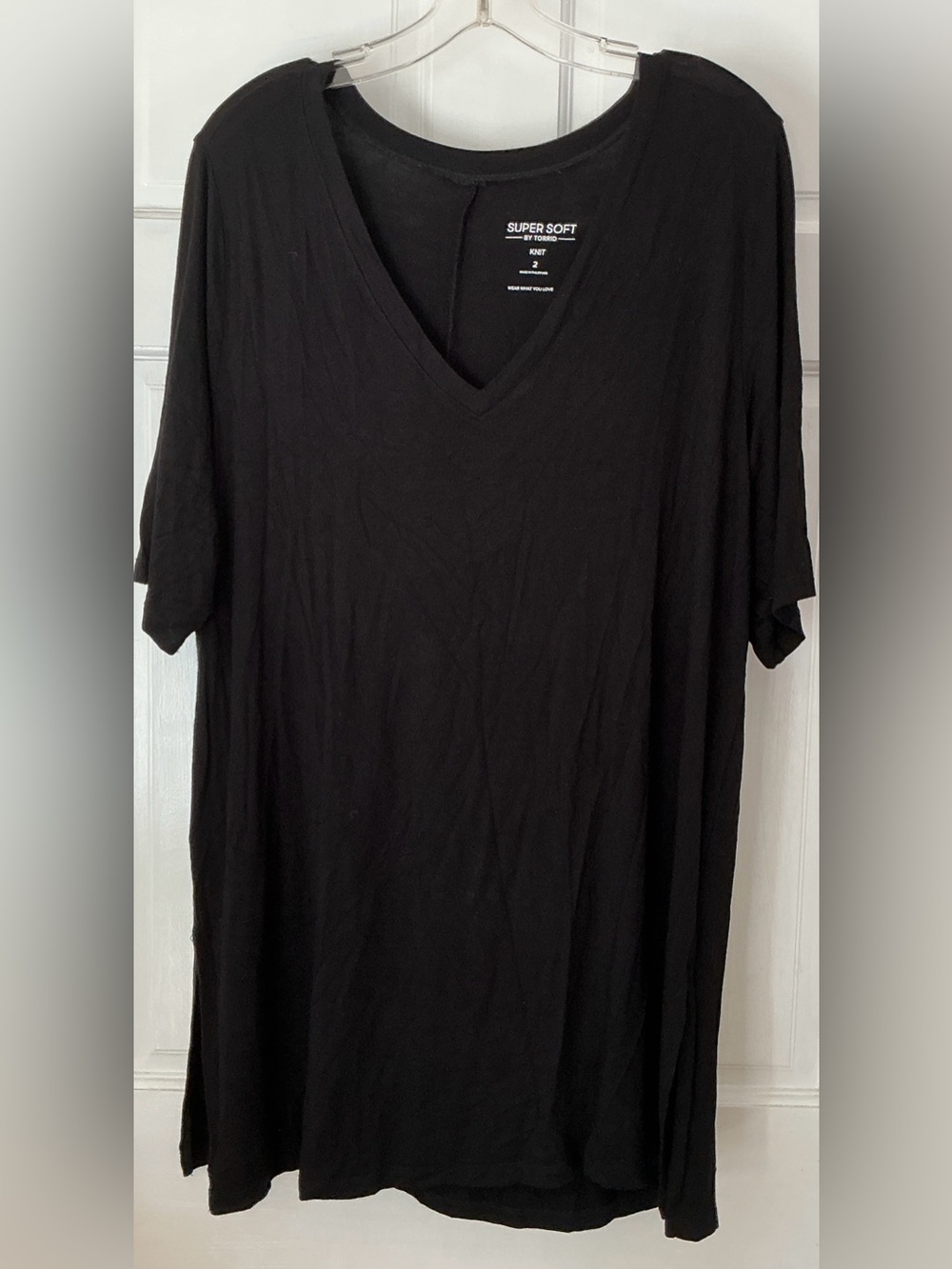 TORRID SUPER SOFT V NECK TOP - 2